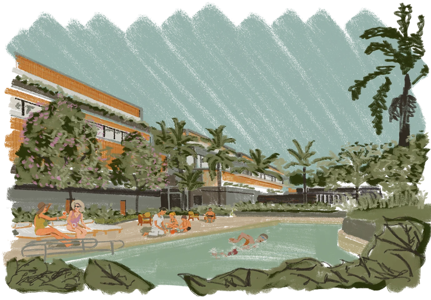 Vila Raiô — Piscina