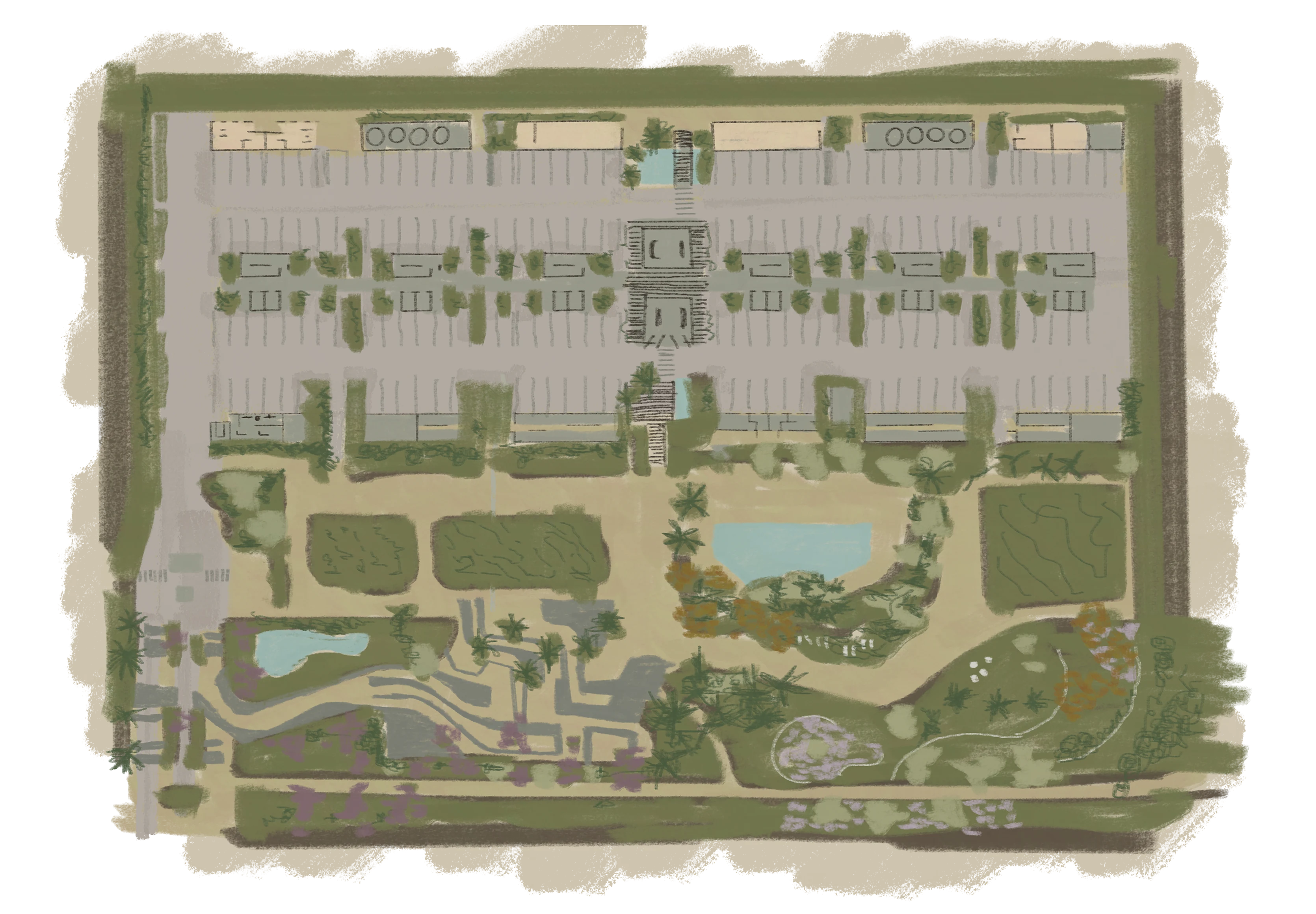 Vila Raiô — paisagismo